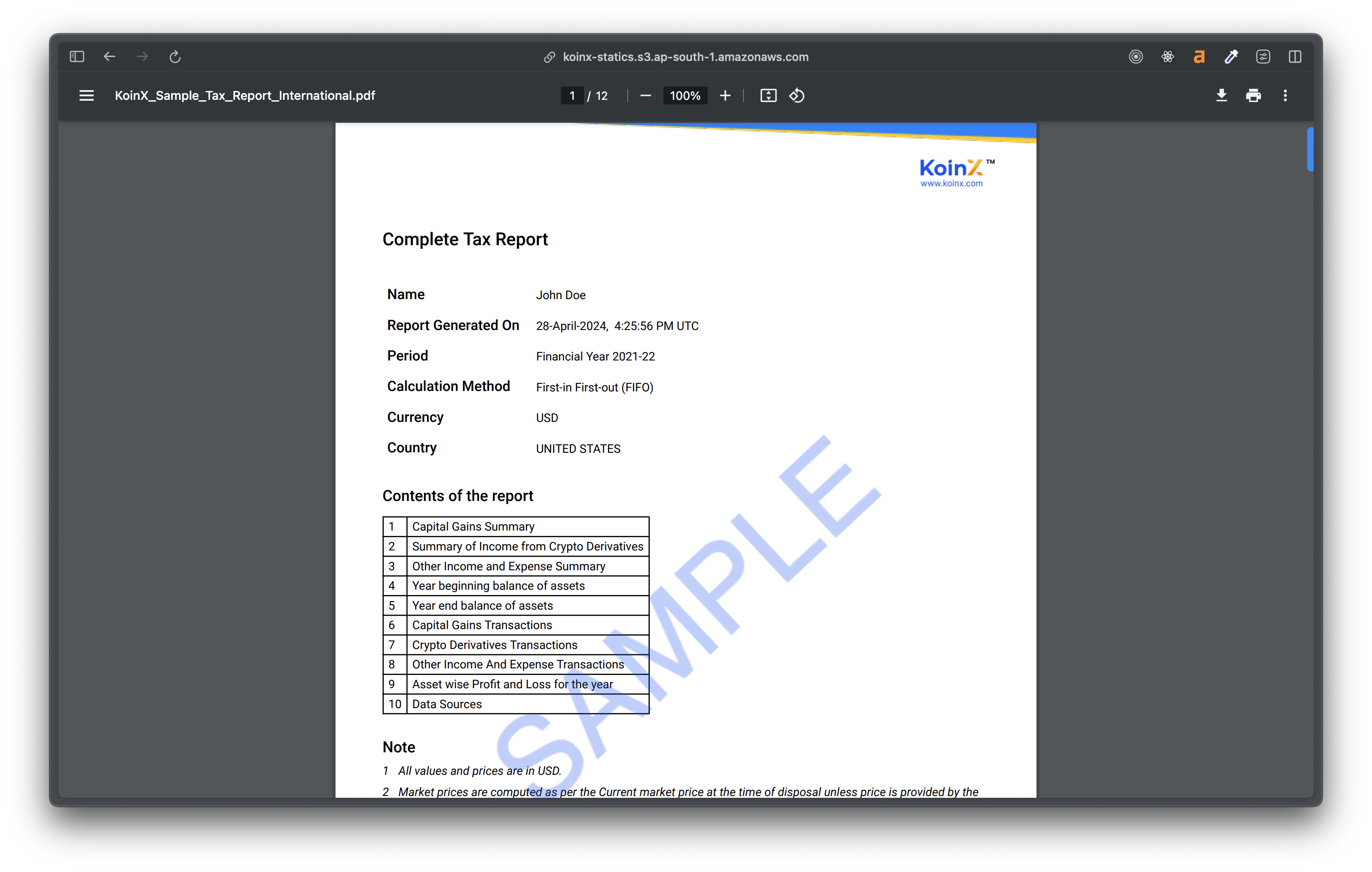 Refreshing New Look To KoinX Tax Reports