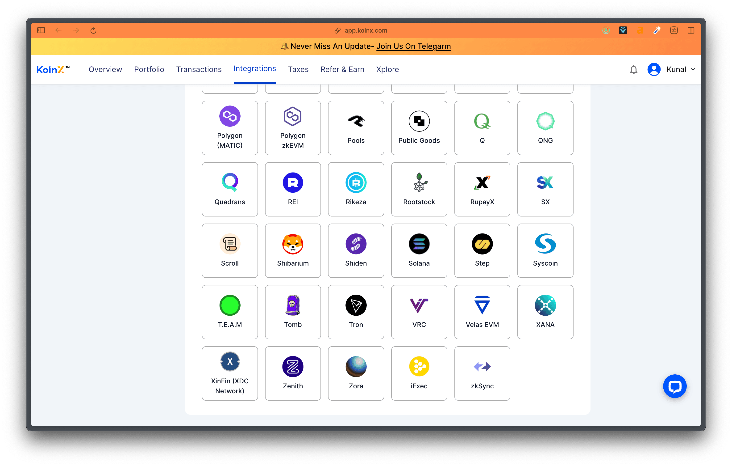 New Integrations